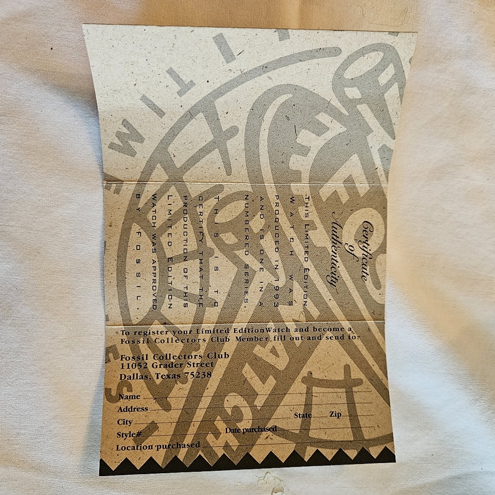 Fossil Authentic Limited Edition Watch - image 8